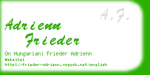 adrienn frieder business card